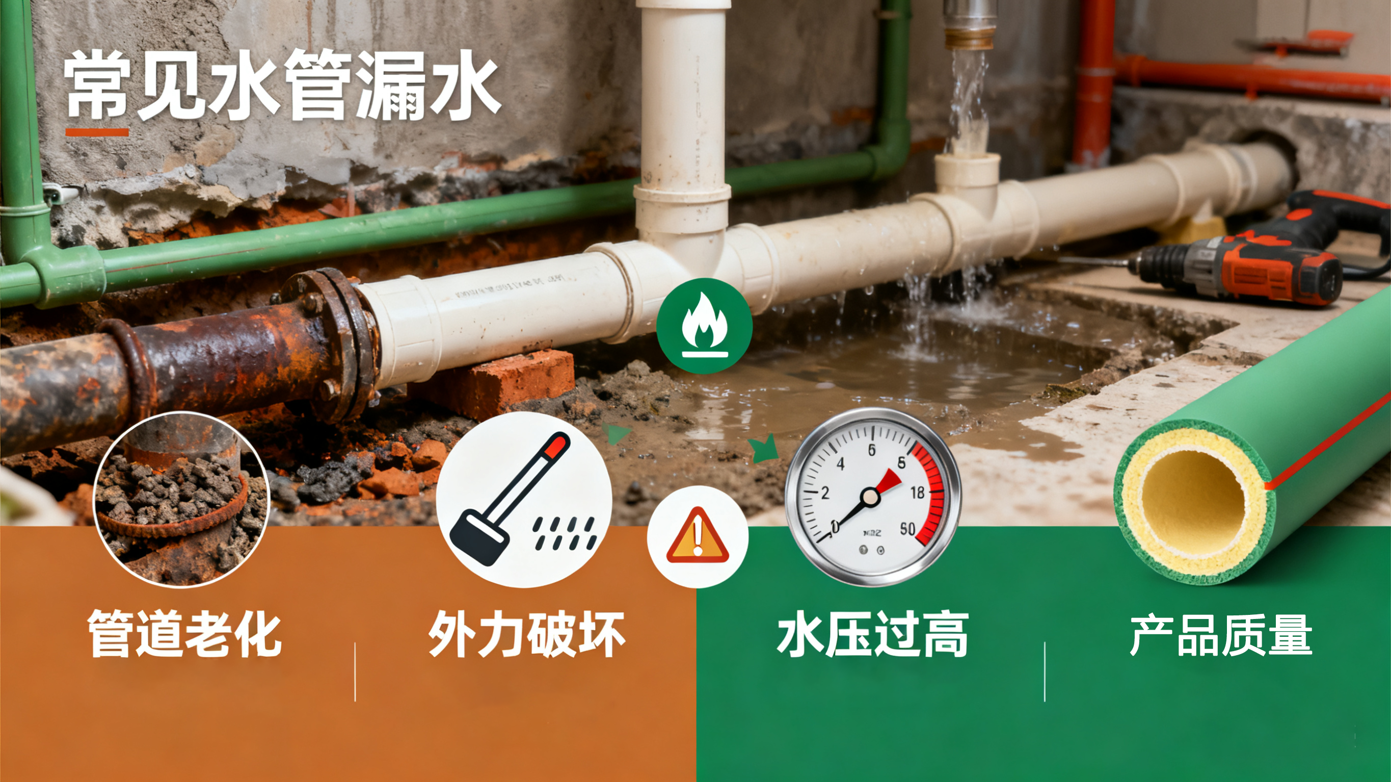 應(yīng)對水管漏水:從成因洞察到智能防護 應(yīng)對水管漏水:從成因洞察到智能防護
