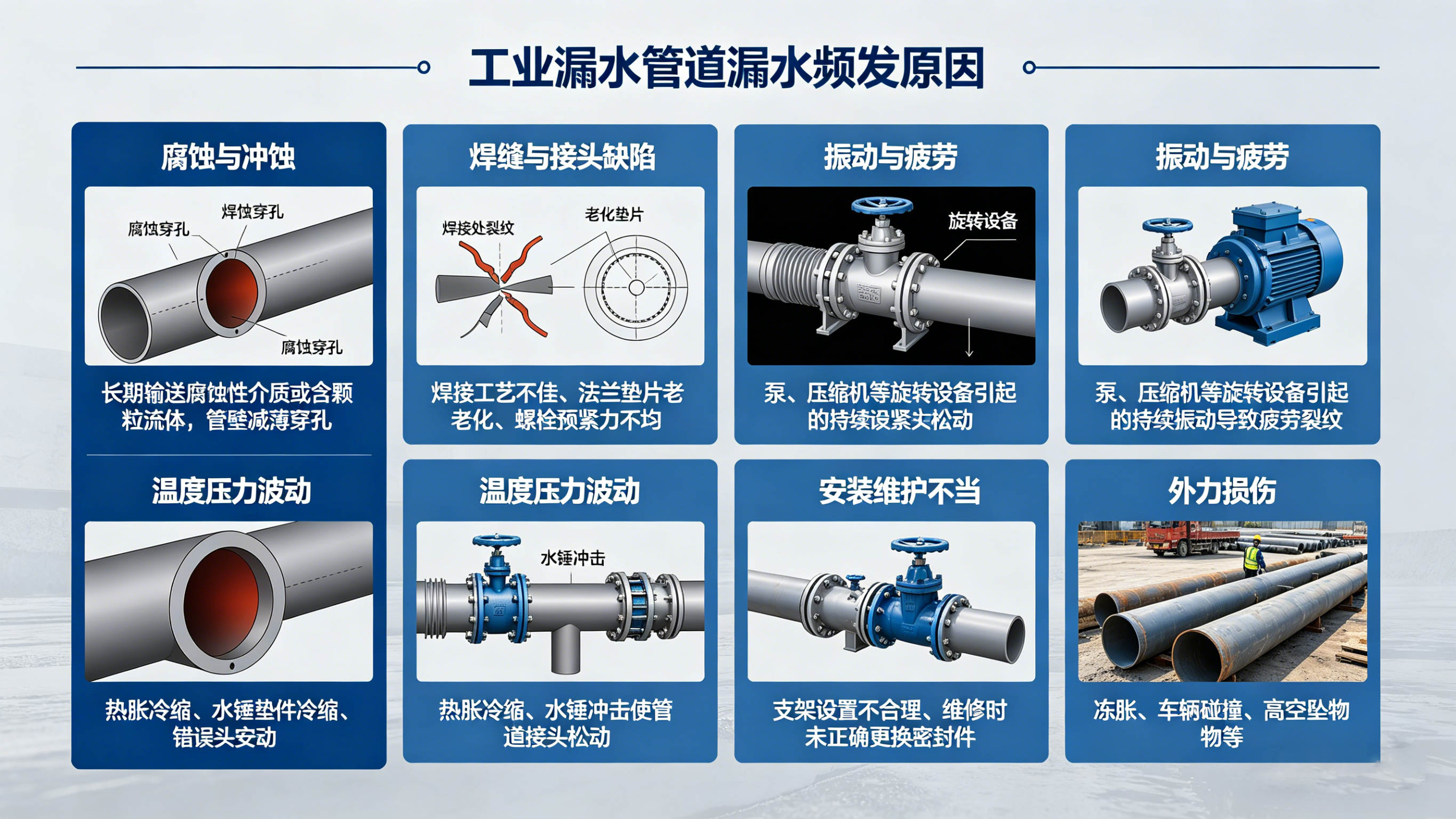 漏水管道漏水怎么辦？工業(yè)場景下的智能檢測與修復(fù)指南